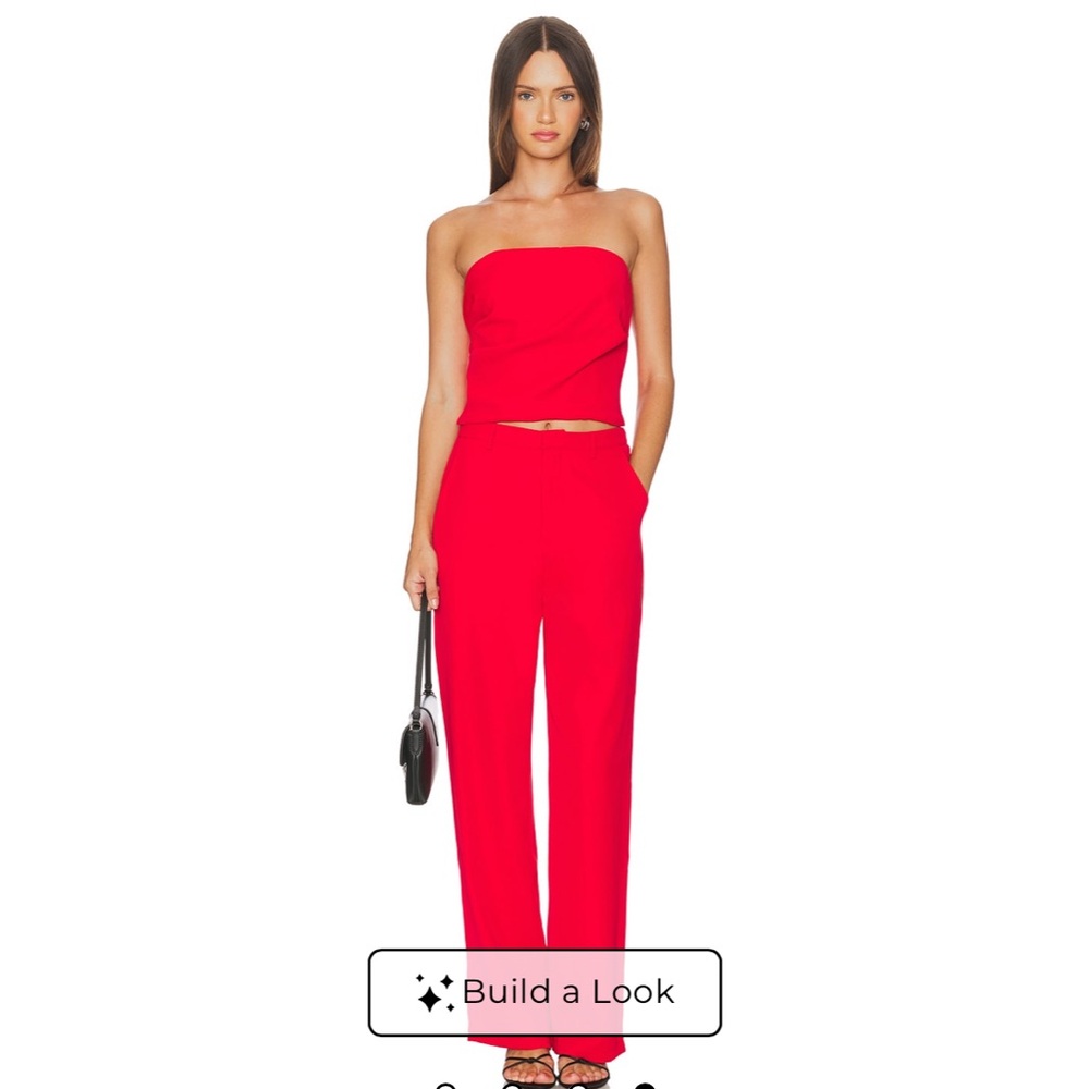 NWT Chic Red Strapless Top